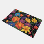 Paillasson Design floral de printemps coloré (Incliné)