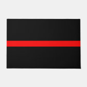 Paillasson Design graphique en ligne rouge mince symbolique s (Devant)
