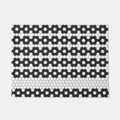 Paillasson Design moderne Carrelage noir blanc Motif (Devant)