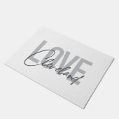 Paillasson Design moderne, simple, urbain, cool Love Clevelan (Incliné)