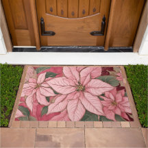 Design rose de Noël Poinsettia