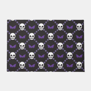 Paillasson Designer Halloween ! LE motif crâne de mode OG