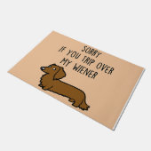 Paillasson Désolé Si Vous Voyagez Sur Mon Wiener (Incliné)