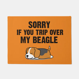 Paillasson Désolée si vous dépassez mon beagle