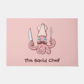 Paillasson Dessin animé de chef calamar (Devant)