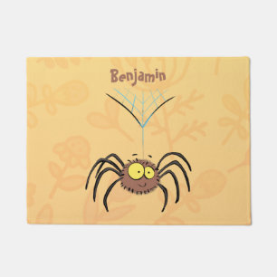 Paillasson Dessin animé drôle de petite araignée mignonne et 