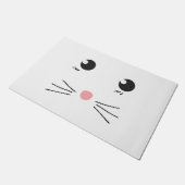 Paillasson Dessin au trait de visage de chat (Incliné)