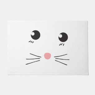 Paillasson Dessin au trait de visage de chat
