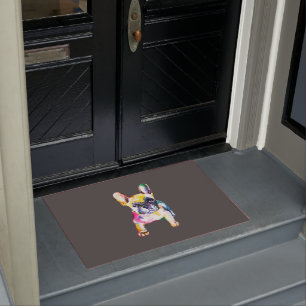 Paillasson Dessin Français Bulldog original aquarelle