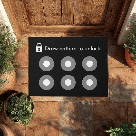 Paillasson Dessiner Un Motif Pour Déverrouiller Geeky Funny C