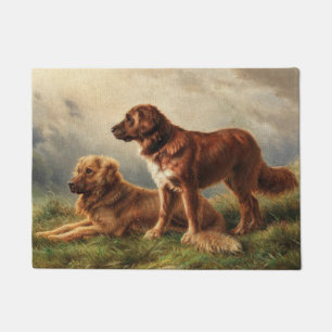 Paillasson Deux chiens vigilants