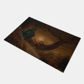 Paillasson Deux hommes envisagent la lune la nuit (Incliné)