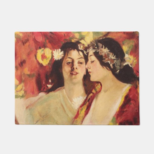 Paillasson Deux muses du printemps (par Stefan Luchian) (Devant)