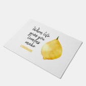 Paillasson Devis jaune citron amusant (Incliné)
