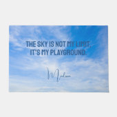 Paillasson Devis Sky de nom personnalisé (Devant)