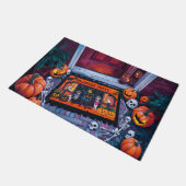 Paillasson d'Halloween avec Citrouilles (Incliné)