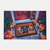 Paillasson d'Halloween avec Citrouilles (Devant)