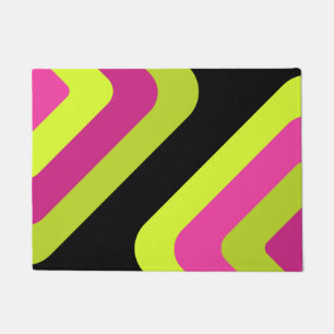 Paillasson Diamants géants rétro Chartreuse Magenta