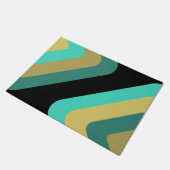 Paillasson Diamants géants rétro Turquoise Gold (Incliné)