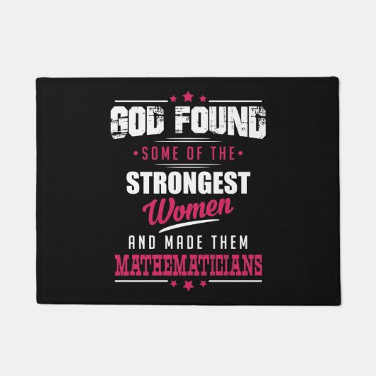 Paillasson Dieu a fait à des mathématiciens la profession (Devant)