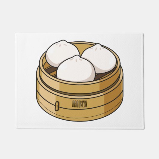 Paillasson Dim sum dessin animé (Devant)