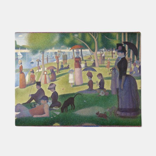 Paillasson Dimanche sur La Grande Jatte Seurat Peinture (Devant)