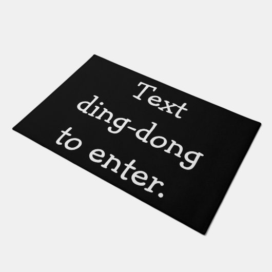 Paillasson Ding-dong des textes à entrer (Incliné)