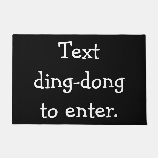 Paillasson Ding-dong des textes à entrer (Devant)