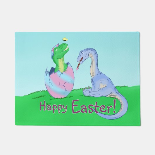 Paillasson Dinos de Pâques (Devant)