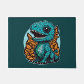 Paillasson Dinosaure Bébé mignon (Devant)