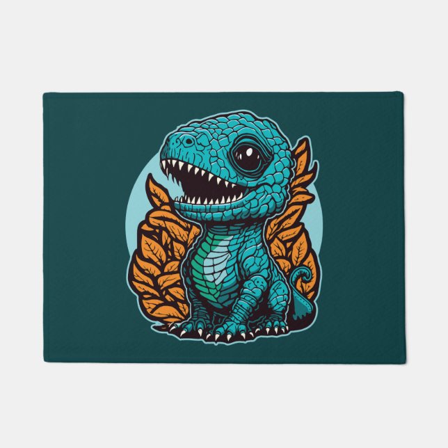 Paillasson Dinosaure Bébé mignon (Devant)