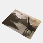 Paillasson Dinosaures de Brachiosaurus dans l'eau - 3D (Incliné)