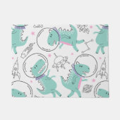 Paillasson Dinosaures de l'espace, Dinosaures mignons, Navire (Devant)