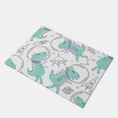 Paillasson Dinosaures de l'espace, Dinosaures mignons, Navire (Incliné)