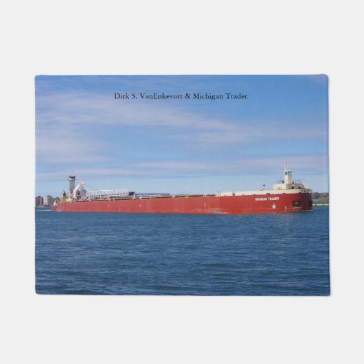 Paillasson Dirk S. VanEnkevort & Michigan Trader porte mat (Devant)