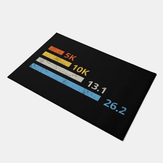 Paillasson Distances de course I - 5K 10K 13,1 26,2 Marathoni (Incliné)
