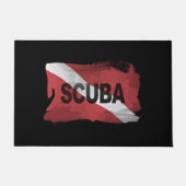 Paillasson Diver Down flag brush stroke, Diver flag (Devant)