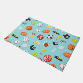 Paillasson Divers éléments sportifs motif colorés (Incliné)