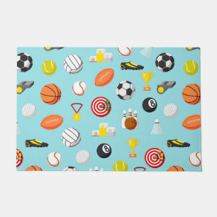 Paillasson Divers éléments sportifs motif colorés