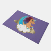 Paillasson Divine la licorne | Lune et nuages (Incliné)