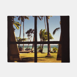 Paillasson Dmcn de la scène tropicale de la plage de Fidji