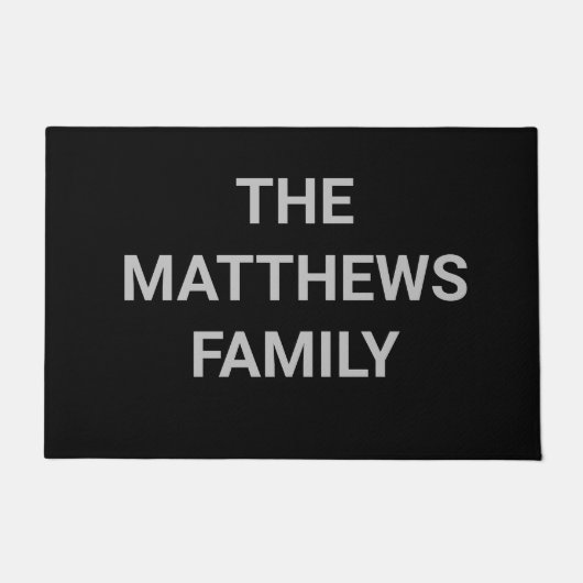 Paillasson do-it-yourself | Couleur, nom, texte personnalisés (Devant)