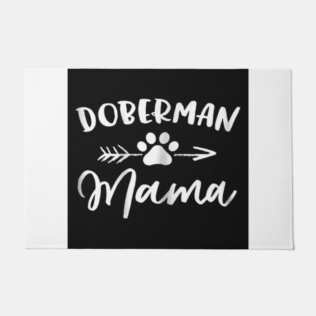 Paillasson Doberman Mama| Cadeau aux amateurs de doberman (Devant)