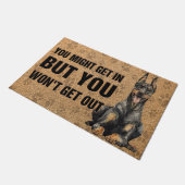 Paillasson Doberman Pinscher Doormat, Chien Cool (Incliné)