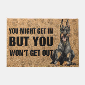 Paillasson Doberman Pinscher Doormat, Chien Cool