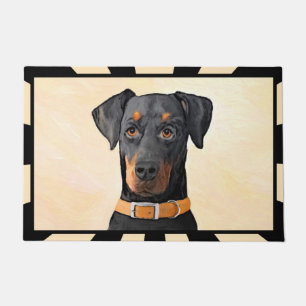 Paillasson Doberman Pinscher Peinture non découpée Art origin