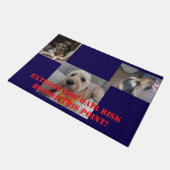 Paillasson Dog fun gift Personalize (Incliné)