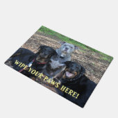 Paillasson Doggie Famille Photo (Incliné)