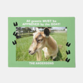 Paillasson Doit Être Approuvé Par La Chèvre Personnalisée (Devant)