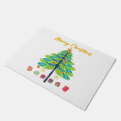 Paillasson Don d'arbre de Noël de libellule (Incliné)